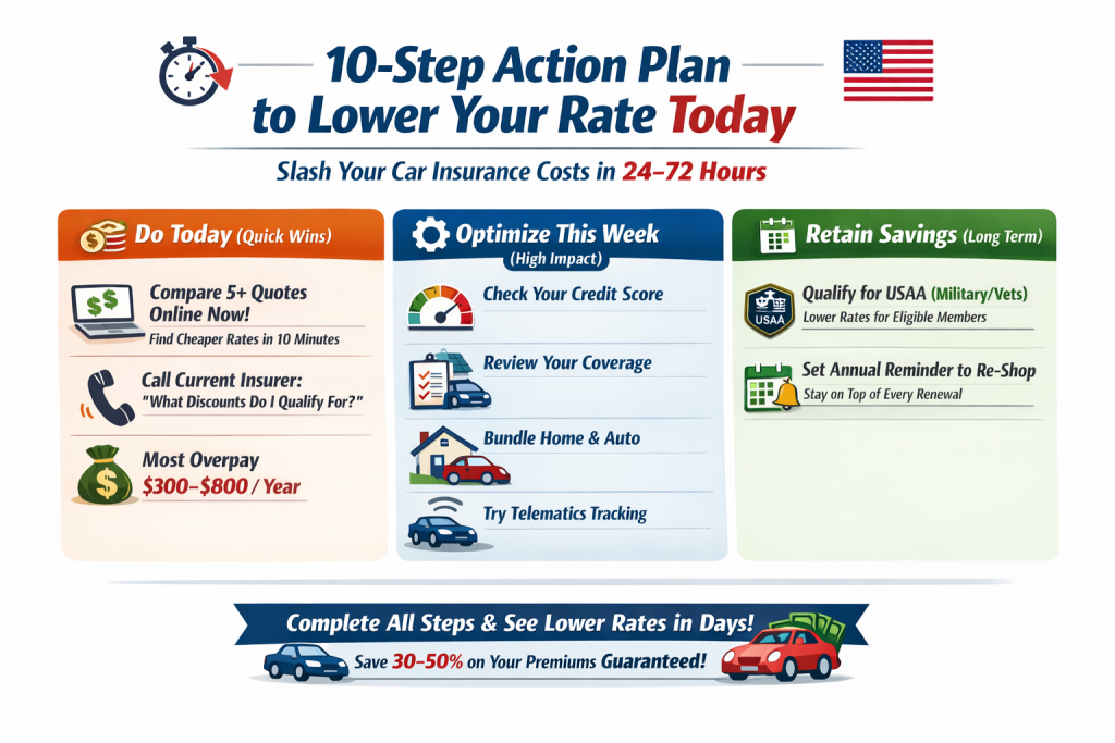 How To Find Cheap Car Insurance in 2026 5 10 Step Action Plan to Lower Your Rate Today