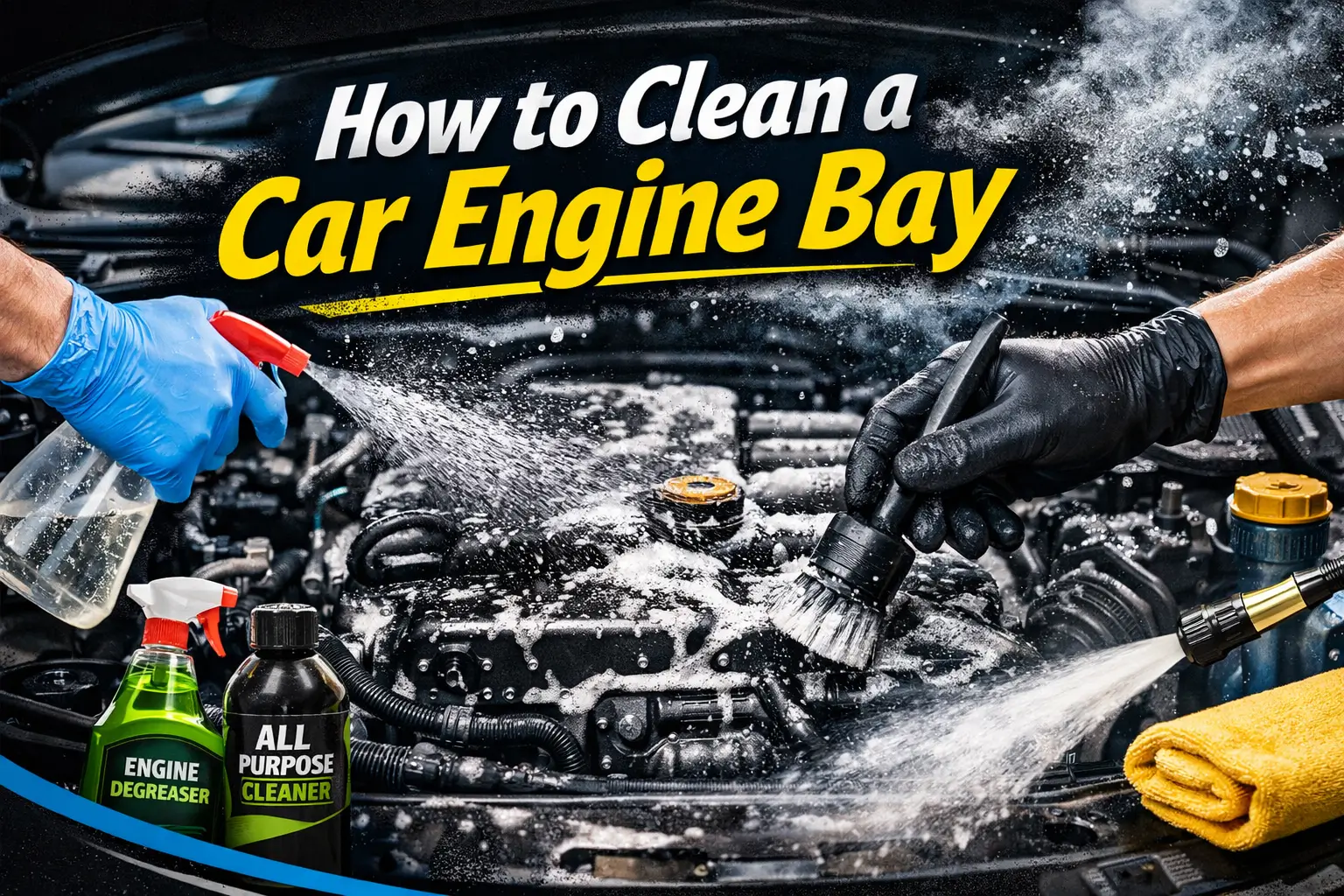 How to Clean a Car Engine Bay (The Right Way, Step-by-Step) 1 How to Clean a Car Engine Bay (The Right Way, Step-by-Step)