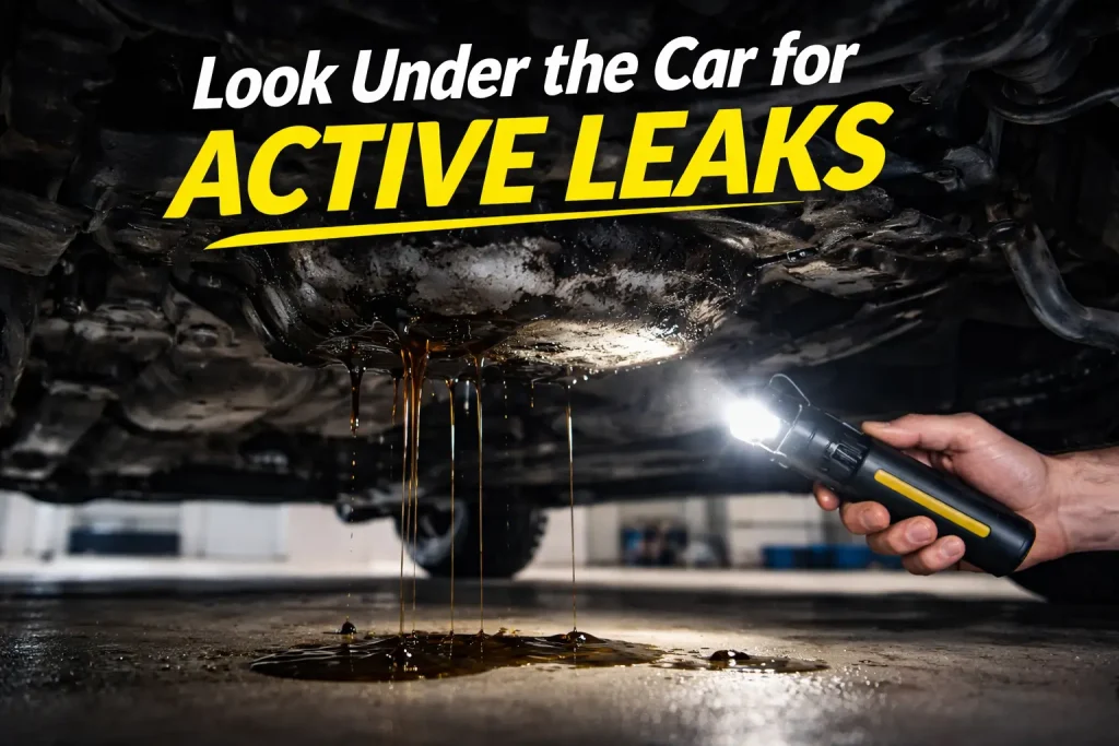 How to Clean a Car Engine Bay (The Right Way, Step-by-Step) 5 Look under the car for active leaks